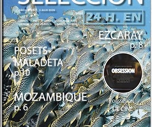 Portada de la revista Selección con peces y títulos de artículos