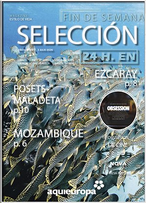 Portada de la revista Selección con peces y títulos de artículos
