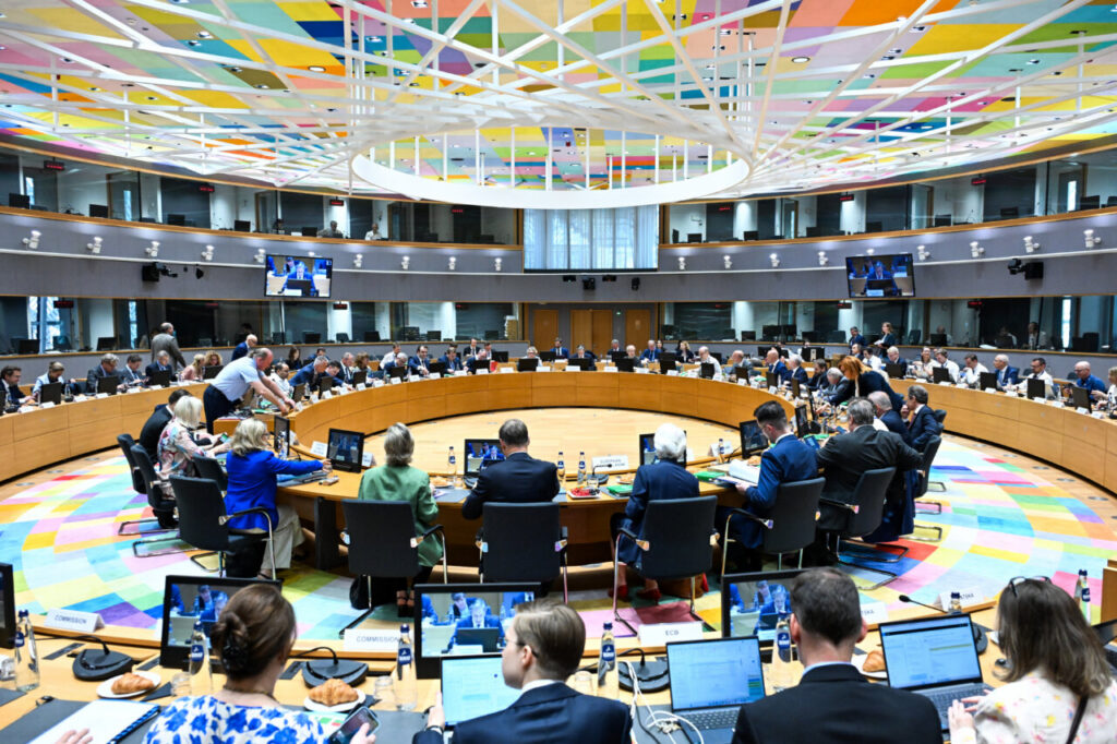 Ministros de Economía y Finanzas de la UE en reunión