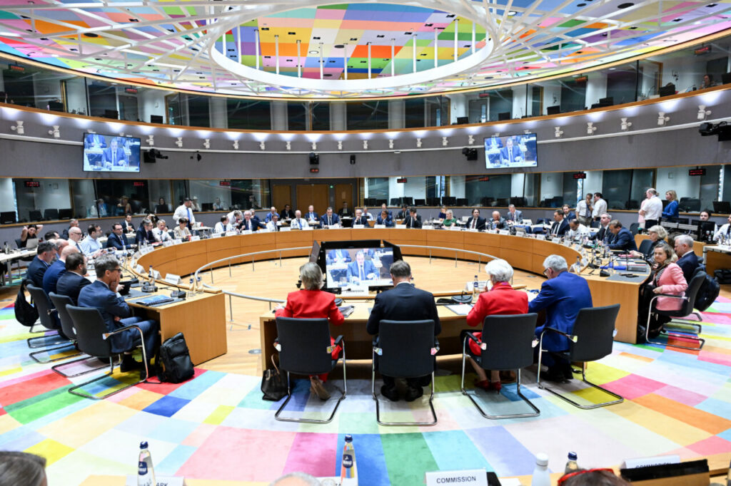 Reunión del Eurogrupo en Bruselas con ministros de Economía y Finanzas