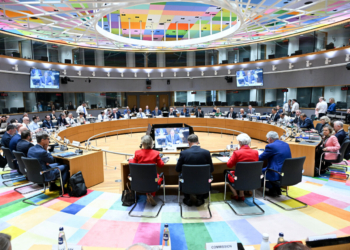 Reunión del Eurogrupo en Bruselas con ministros de Economía y Finanzas