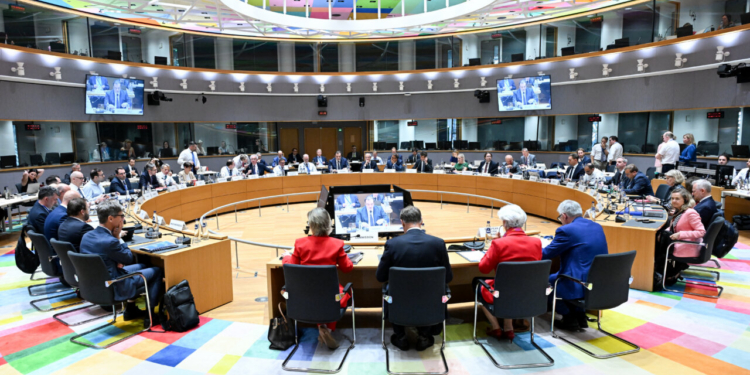 Reunión del Eurogrupo en Bruselas con ministros de Economía y Finanzas