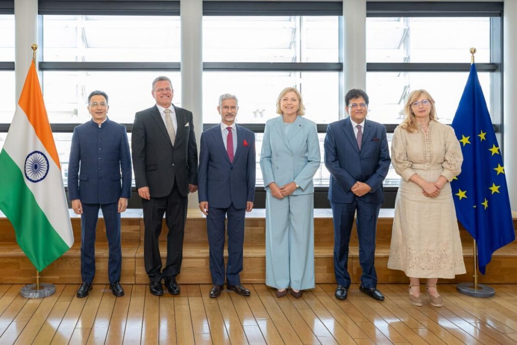 Reunión entre representantes de la UE e India sobre cooperación en tecnología y comercio